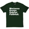 Marianne Evelyn Gabriel Faithfull T-Shirt