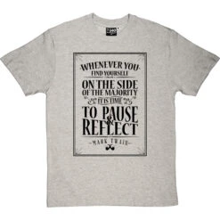Mark Twain "Majority" Quote T-Shirt -ThinkWear Collective Sales mark twain majority quote tshirt 1 lightoxfordtshirt