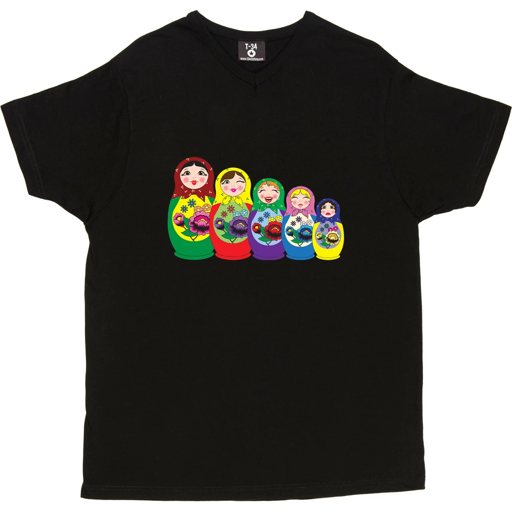 Matryoshka Dolls (Colour) T-Shirt 4 Matryoshka Dolls (Colour) T-Shirt - Image 4