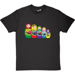 Matryoshka Dolls (Colour) T-Shirt 27 Matryoshka Dolls (Colour) T-Shirt -ThinkWear Collective Sales matryoshka dolls colour tshirt charcoaltshirt