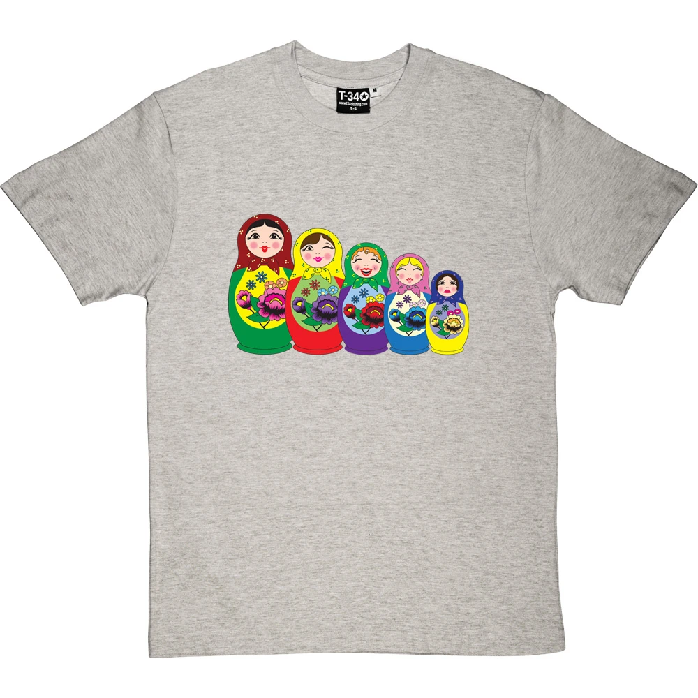 Matryoshka Dolls (Colour) T-Shirt 1 Matryoshka Dolls (Colour) T-Shirt