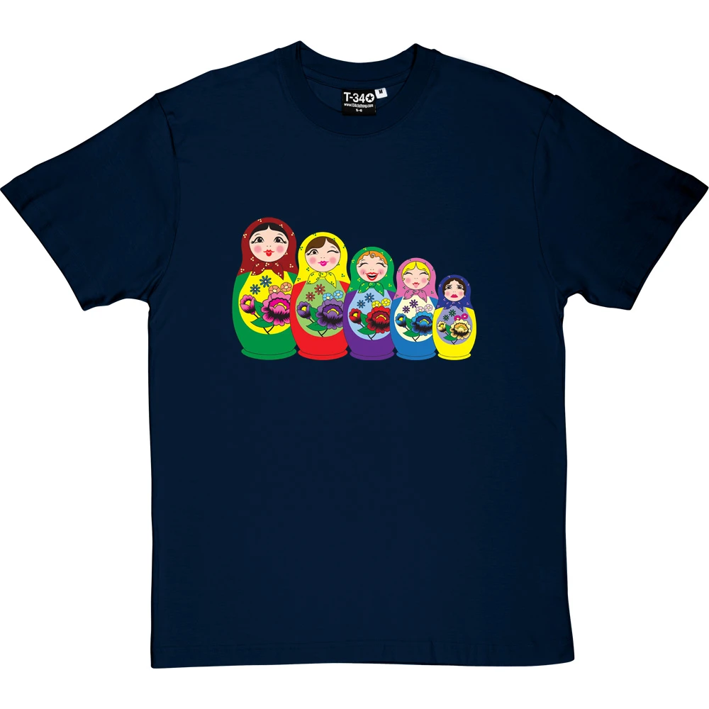 Matryoshka Dolls (Colour) T-Shirt 9 Matryoshka Dolls (Colour) T-Shirt - Image 9