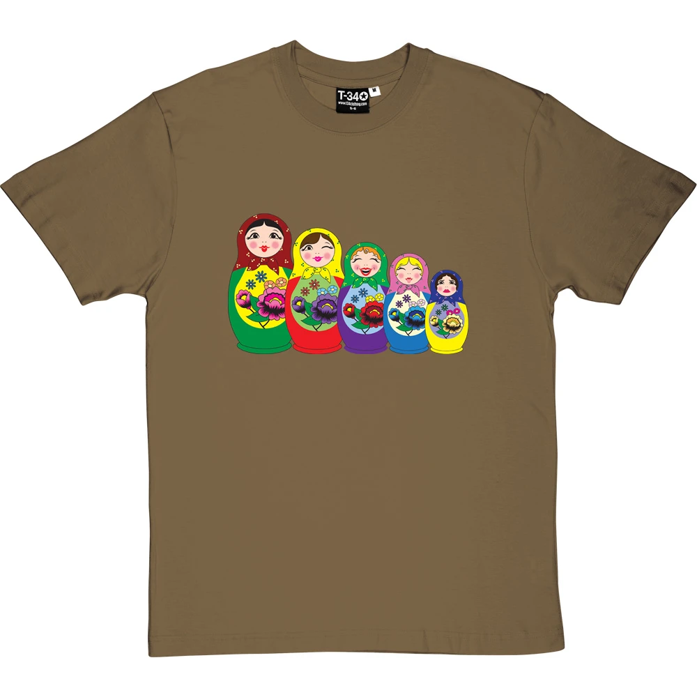Matryoshka Dolls (Colour) T-Shirt 11 Matryoshka Dolls (Colour) T-Shirt - Image 11