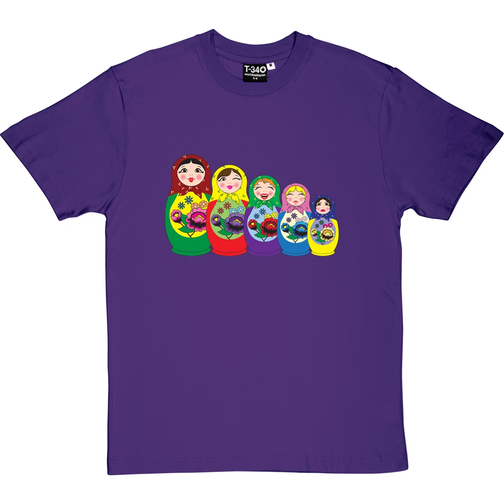 Matryoshka Dolls (Colour) T-Shirt 15 Matryoshka Dolls (Colour) T-Shirt - Image 15