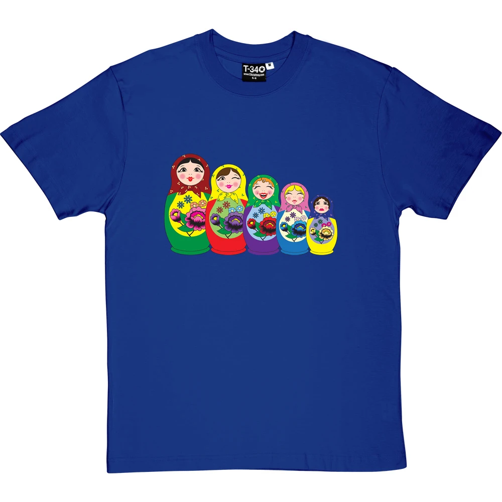 Matryoshka Dolls (Colour) T-Shirt 6 Matryoshka Dolls (Colour) T-Shirt - Image 6