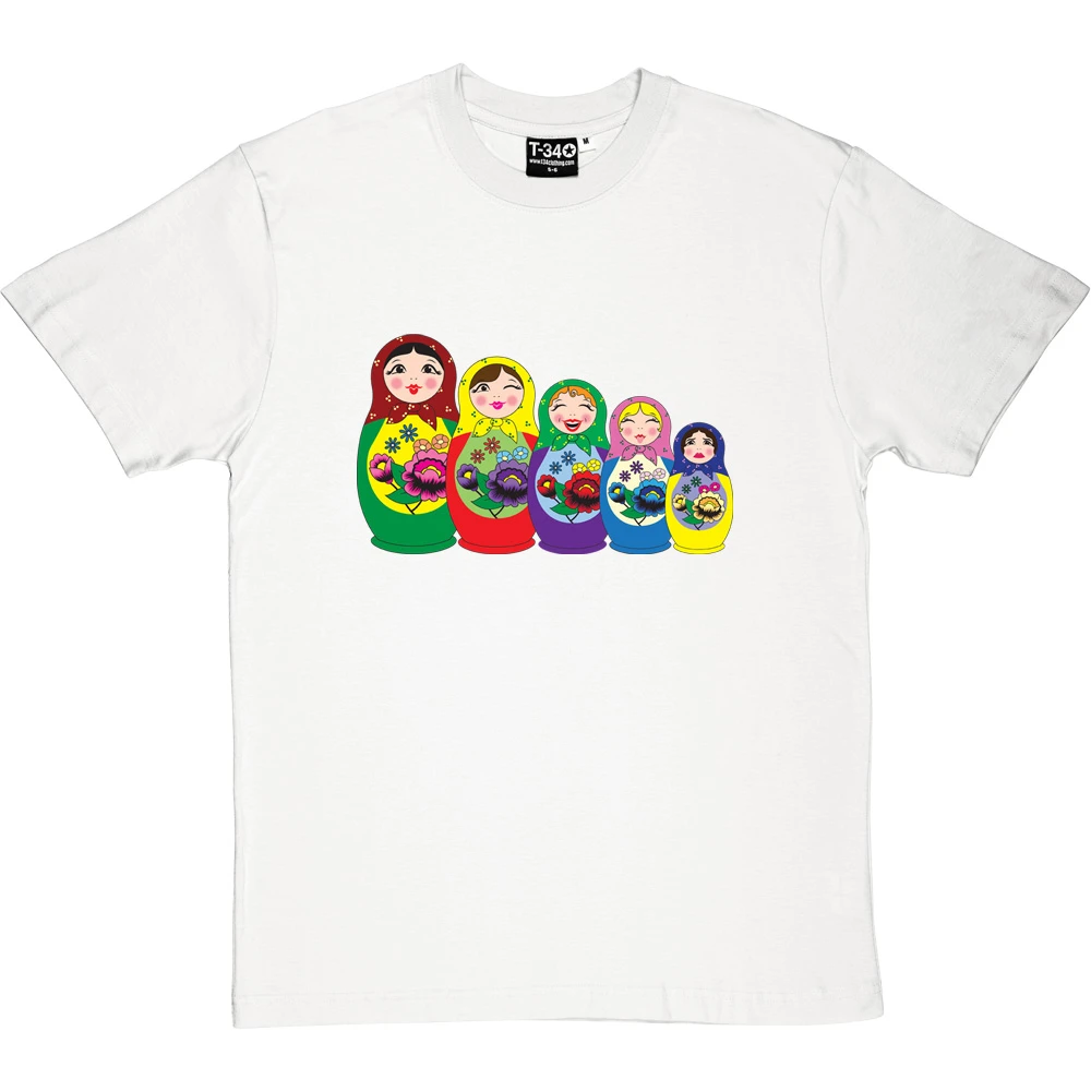 Matryoshka Dolls (Colour) T-Shirt 3 Matryoshka Dolls (Colour) T-Shirt - Image 3
