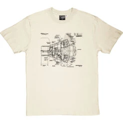 Mercury Spacecraft Diagram T-Shirt -ThinkWear Collective Sales mercury diagram tshirt 1 naturaltshirt