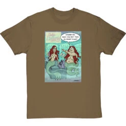 Mermaid Buying A Bra T-Shirt -ThinkWear Collective Sales mermaid buying a bra tshirt olivetshirt