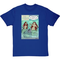 Mermaid Buying A Bra T-Shirt -ThinkWear Collective Sales mermaid buying a bra tshirt royalbluetshirt