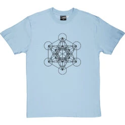 Metatron's Cube T-Shirt -ThinkWear Collective Sales metatrons cube tshirt 1 skybluetshirt