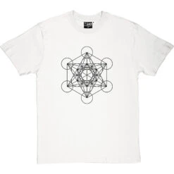 Metatron's Cube T-Shirt -ThinkWear Collective Sales metatrons cube tshirt 1 whitetshirt