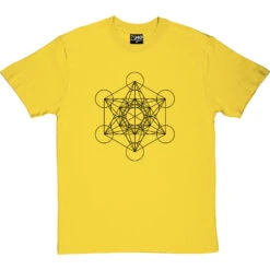 Metatron's Cube T-Shirt -ThinkWear Collective Sales metatrons cube tshirt 1 yellowtshirt