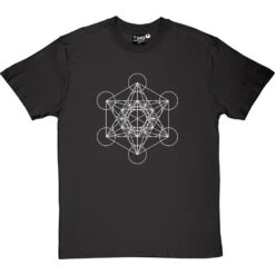 Metatron's Cube T-Shirt -ThinkWear Collective Sales metatrons cube tshirt 2 charcoaltshirt