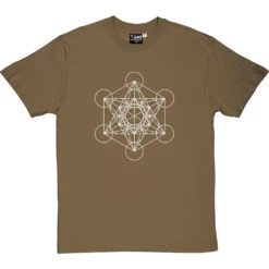 Metatron's Cube T-Shirt -ThinkWear Collective Sales metatrons cube tshirt 2 olivetshirt