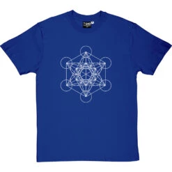 Metatron's Cube T-Shirt -ThinkWear Collective Sales metatrons cube tshirt 2 royalbluetshirt