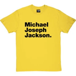 Michael Joseph Jackson T-Shirt -ThinkWear Collective Sales michael joseph jackson tshirt 1 yellowtshirt