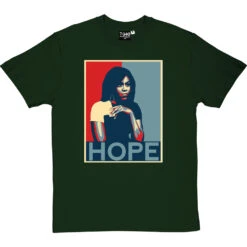 Michelle Obama: Hope T-Shirt -ThinkWear Collective Sales michelle obama hope tshirt bottlegreentshirt