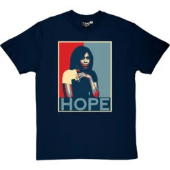 Michelle Obama: Hope T-Shirt -ThinkWear Collective Sales michelle obama hope tshirt navybluetshirt