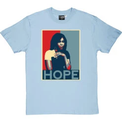 Michelle Obama: Hope T-Shirt -ThinkWear Collective Sales michelle obama hope tshirt skybluetshirt