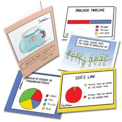 Five Random Mike Seddon Greetings Cards Multipack