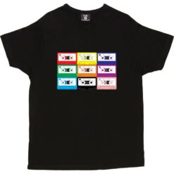 Mix Tape T-Shirt -ThinkWear Collective Sales mix tape tshirt black mens v neck tshirt