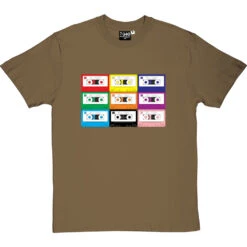 Mix Tape T-Shirt -ThinkWear Collective Sales mix tape tshirt olivetshirt