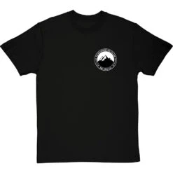 The Mountains Are Calling And I Must Go (Badge) Pocket Print T-Shirt -ThinkWear Collective Sales mountains are calling badge tshirt blacktshirt