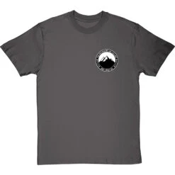 The Mountains Are Calling And I Must Go (Badge) Pocket Print T-Shirt -ThinkWear Collective Sales mountains are calling badge tshirt charcoaltshirt