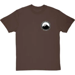 The Mountains Are Calling And I Must Go (Badge) Pocket Print T-Shirt -ThinkWear Collective Sales mountains are calling badge tshirt hazelnuttshirt