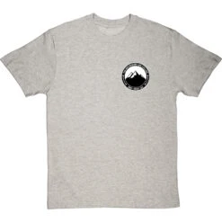 The Mountains Are Calling And I Must Go (Badge) Pocket Print T-Shirt -ThinkWear Collective Sales mountains are calling badge tshirt lightoxfordtshirt