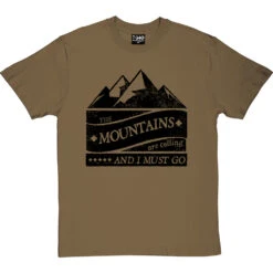 The Mountains Are Calling And I Must Go T-Shirt -ThinkWear Collective Sales mountains are calling tshirt 1 olivetshirt
