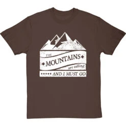 The Mountains Are Calling And I Must Go T-Shirt -ThinkWear Collective Sales mountains are calling tshirt 2 hazelnuttshirt