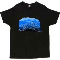 Munros (Blue) T-Shirt -ThinkWear Collective Sales munros blue tshirt black mens v neck tshirt