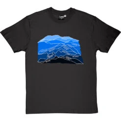 Munros (Blue) T-Shirt -ThinkWear Collective Sales munros blue tshirt charcoaltshirt