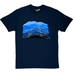 Munros (Blue) T-Shirt -ThinkWear Collective Sales munros blue tshirt navybluetshirt