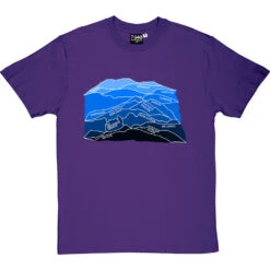 Munros (Blue) T-Shirt -ThinkWear Collective Sales munros blue tshirt purpletshirt