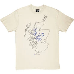 Munros Map T-Shirt -ThinkWear Collective Sales munros tshirt 1 naturaltshirt