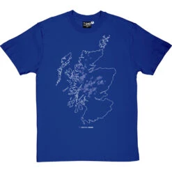 Munros Map T-Shirt -ThinkWear Collective Sales munros tshirt 2 royalbluetshirt