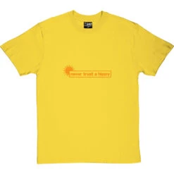 Never Trust A Hippy T-Shirt -ThinkWear Collective Sales never trust a hippy tshirt 122 yellowtshirt