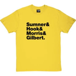 New Order Line-Up T-Shirt -ThinkWear Collective Sales new order tshirt 1 yellowtshirt