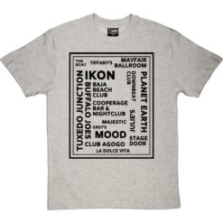 Newcastle Nightclubs T-Shirt -ThinkWear Collective Sales newcastle nightclubs tshirt 1 lightoxfordtshirt