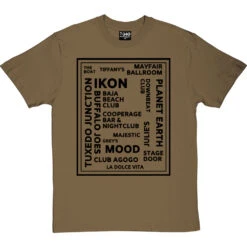 Newcastle Nightclubs T-Shirt -ThinkWear Collective Sales newcastle nightclubs tshirt 1 olivetshirt