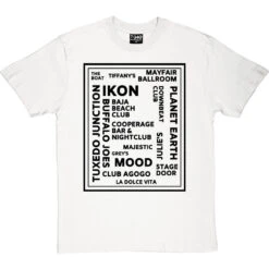 Newcastle Nightclubs T-Shirt -ThinkWear Collective Sales newcastle nightclubs tshirt 1 whitetshirt