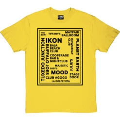 Newcastle Nightclubs T-Shirt -ThinkWear Collective Sales newcastle nightclubs tshirt 1 yellowtshirt