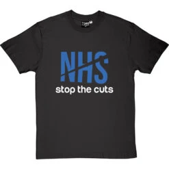 NHS: Stop The Cuts T-Shirt -ThinkWear Collective Sales nhs stop the cuts tshirt 2 charcoaltshirt