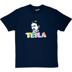 Nikola Tesla T-Shirt -ThinkWear Collective Sales nikola tesla tshirt navybluetshirt