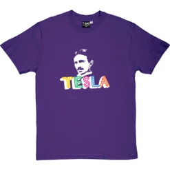 Nikola Tesla T-Shirt -ThinkWear Collective Sales nikola tesla tshirt purpletshirt