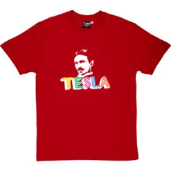 Nikola Tesla T-Shirt -ThinkWear Collective Sales nikola tesla tshirt redtshirt