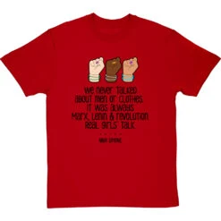 Nina Simone "Real Girls' Talk" T-Shirt -ThinkWear Collective Sales nina simone real girls talk tshirt 1 redtshirt