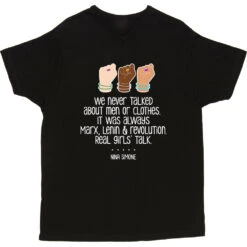 Nina Simone "Real Girls' Talk" T-Shirt -ThinkWear Collective Sales nina simone real girls talk tshirt 2 black mens v neck tshirt